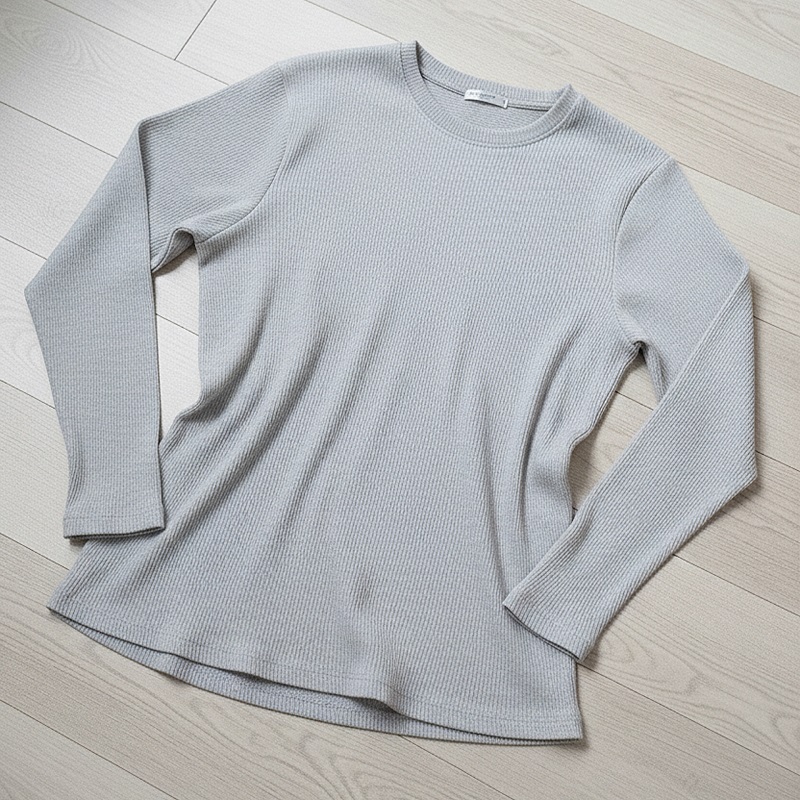 بلوز مردانه آستین بلند طوسی مدل Atra