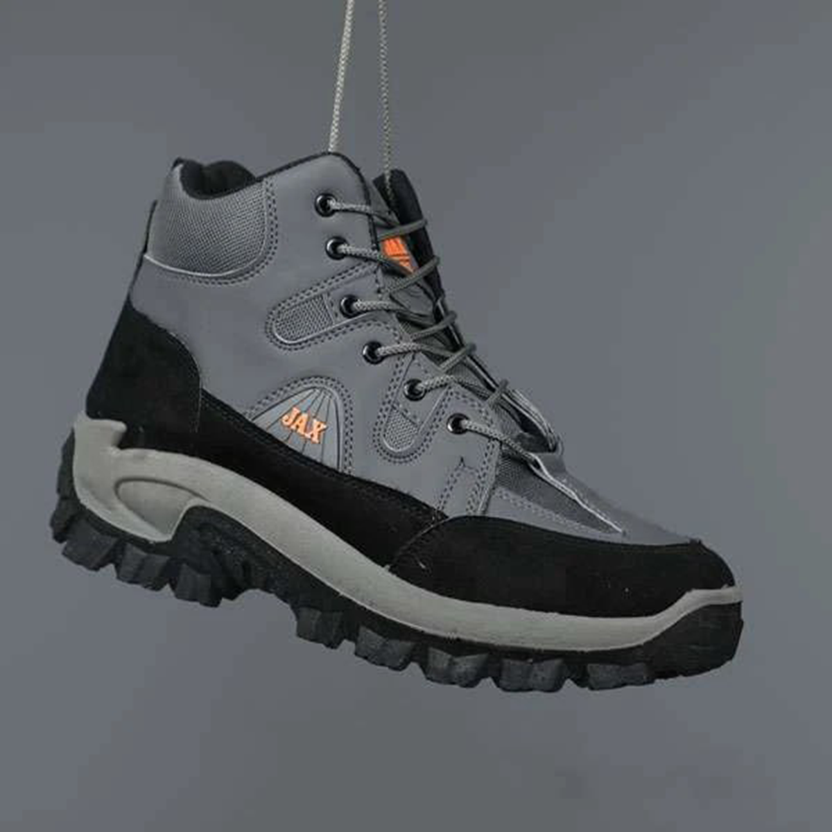 کفش ساقدار مردانه طوسی مدل JAX